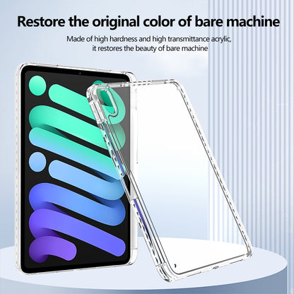 For iPad Air 13 2024 / Pro 12.9 2022 Acrylic Hybrid TPU Tablet Case with Pen Slot(Transparent) - iPad Air 13 2024 Cases by buy2fix | Online Shopping UK | buy2fix