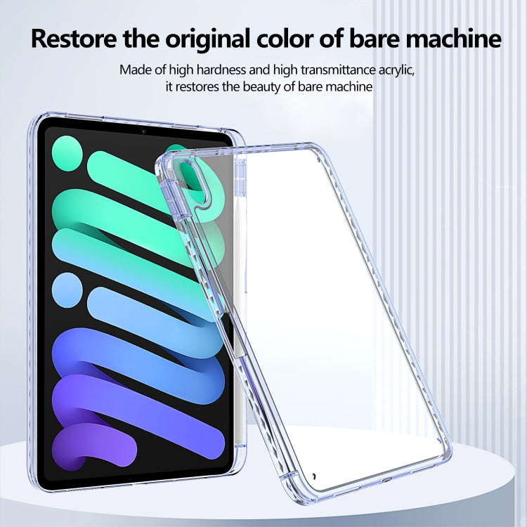 For iPad Air 13 2024 / Pro 12.9 2022 Acrylic Hybrid TPU Tablet Case with Pen Slot(Lavender) - iPad Air 13 2024 Cases by buy2fix | Online Shopping UK | buy2fix