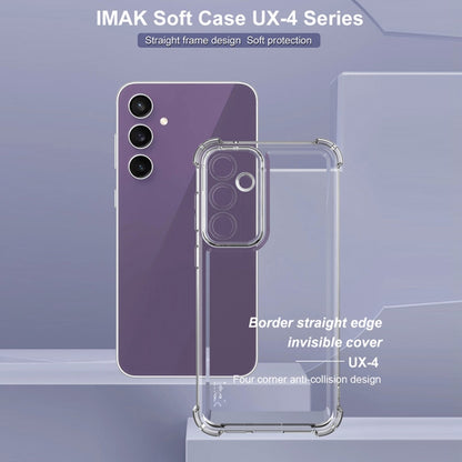 For Samsung Galaxy S23 FE 5G IMAK UX-4 Series Four-corner Shockproof Phone Case(Transparent) - Galaxy S23 FE 5G Cases by imak | Online Shopping UK | buy2fix