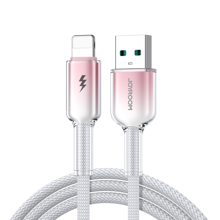 JOYROOM S-A42 Crystal Clear Series Fast Charging Data Cable, USB to 8 Pin Cable, Length: 1.2m(White) - Normal Style Cable by JOYROOM | Online Shopping UK | buy2fix