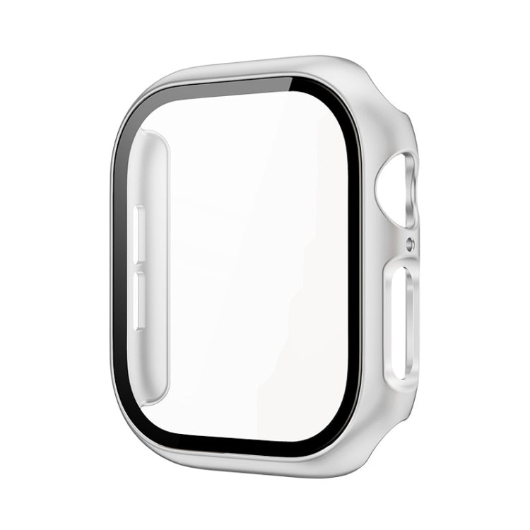 For Apple Watch Series 10 42mm imak Integrated Watch Case with Film(Silver) - Watch Cases by imak | Online Shopping UK | buy2fix