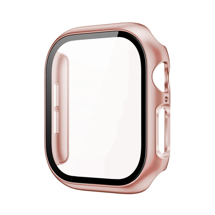 For Apple Watch Series 10 46mm imak Integrated Watch Case with Film(Rose Gold) - Watch Cases by imak | Online Shopping UK | buy2fix