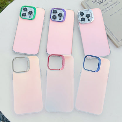 For iPhone 16 Pro Color Plating Discoloration PC Phone Case(Silver) - iPhone 16 Pro Cases by buy2fix | Online Shopping UK | buy2fix