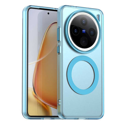 For vivo X200 Pro Candy Magsafe PC Hybrid TPU Phone Case(Blue) - X200 Pro Cases by buy2fix | Online Shopping UK | buy2fix