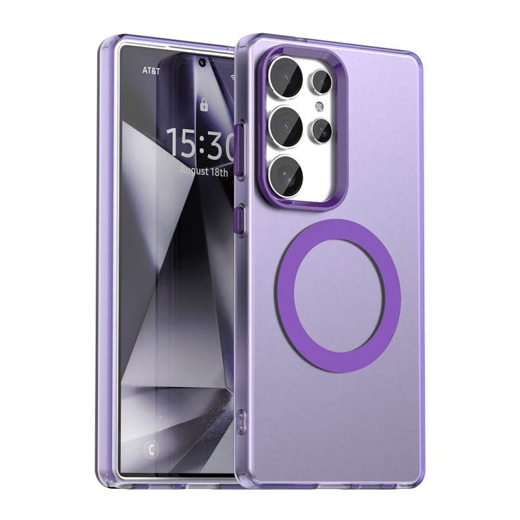 For Samsung Galaxy S25 Ultra 5G Candy Magsafe PC Hybrid TPU Phone Case(Purple) - Galaxy S25 Ultra 5G Cases by buy2fix | Online Shopping UK | buy2fix