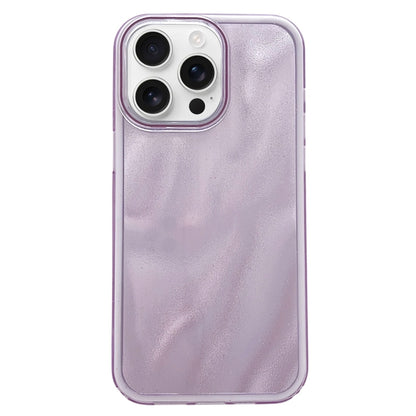 For iPhone 16 Pro Max Quicksand Texture Glitter TPU Hybrid PC Phone Case(Purple) - iPhone 16 Pro Max Cases by buy2fix | Online Shopping UK | buy2fix