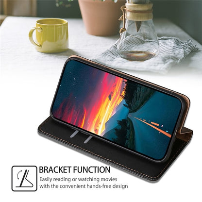 For iPhone 16 Gloss Oil Solid Color Magnetic Leather Phone Case(Black) - iPhone 16 Cases by buy2fix | Online Shopping UK | buy2fix