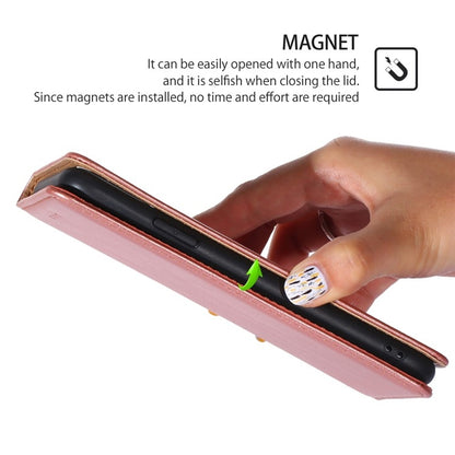 For iPhone 16 Plus Gloss Oil Solid Color Magnetic Leather Phone Case(Rose Gold) - iPhone 16 Plus Cases by buy2fix | Online Shopping UK | buy2fix