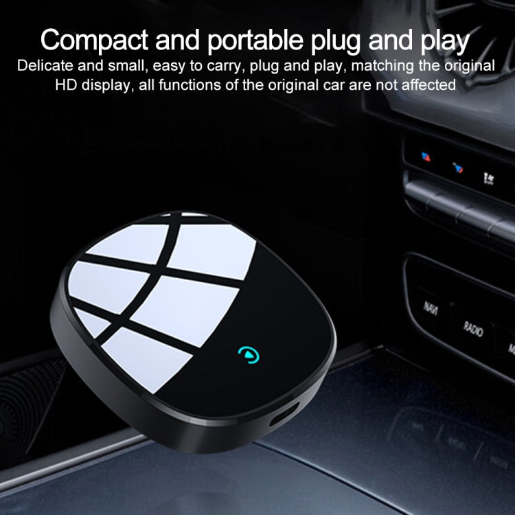 CarPlay and Android Auto Wireless Car Connectivity Box, Specification: Round(Black) - Bluetooth Adapters by buy2fix | Online Shopping UK | buy2fix