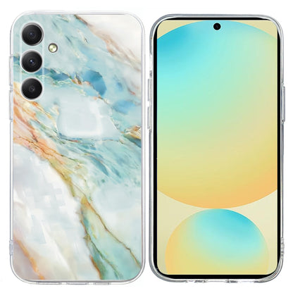 For Samsung Galaxy S25 FE 5G Colorful Painting Pattern TPU Phone Case(Marble) - Galaxy Phone Cases by buy2fix | Online Shopping UK | buy2fix