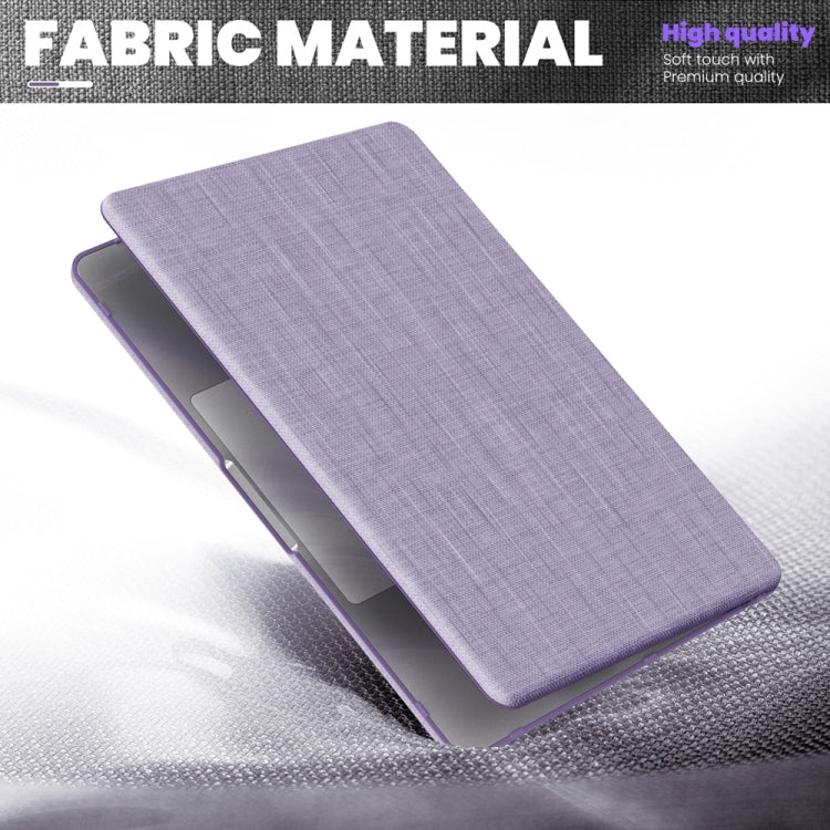 For MacBook Air 13.6 inch A3113 / A2681 Fabric Magnetic Holder Laptop Protective Case(Purple) - MacBook Air Cases by buy2fix | Online Shopping UK | buy2fix