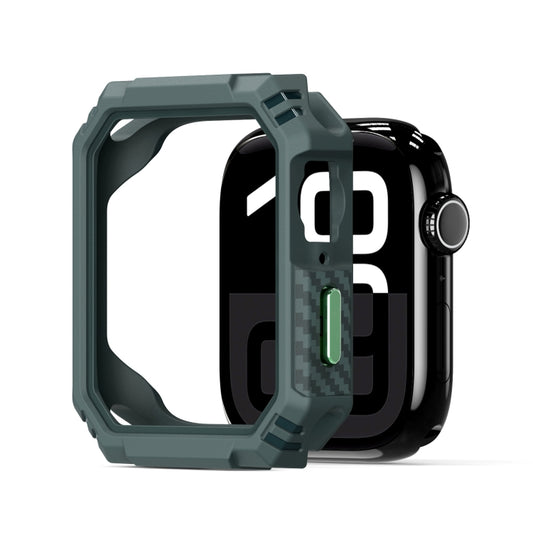 For Apple Watch Series 10 46mm DUX DUCIS Damo Series TPU+PC Hollow Watch Protective Case(Green) - Watch Cases by DUX DUCIS | Online Shopping UK | buy2fix