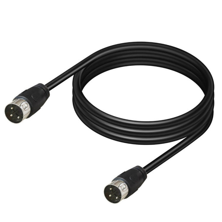 DIN Male to Male 3 Pin Signal Transmission for TV, DVD Player Adapter Cable, Length:3m(Black) - Microphone Audio Cable & Connector by buy2fix | Online Shopping UK | buy2fix