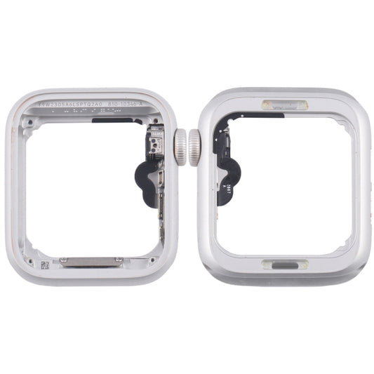 For Apple Watch Series 5 40MM GPS Aluminium Alloy Middle Frame Bezel Plate with Crown Spin Axis Flex Cable(Silver) - Middle Frame by buy2fix | Online Shopping UK | buy2fix