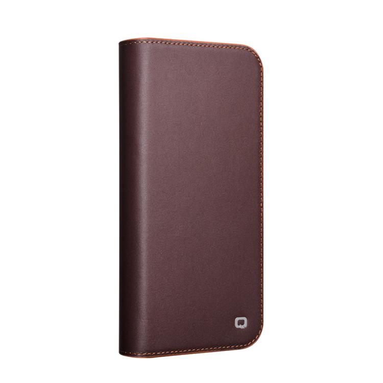 For iPhone 16 Pro Max QIALINO Classic Gen2 Genuine Leather Phone Case(Brown) - iPhone 16 Pro Max Cases by QIALINO | Online Shopping UK | buy2fix