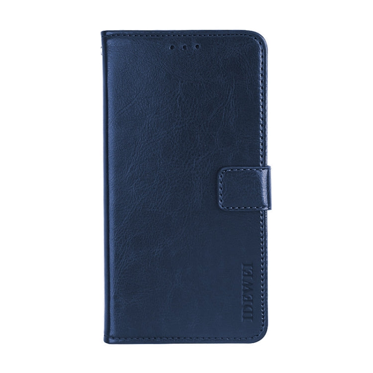 For DOOGEE N20 Pro idewei Crazy Horse Texture Horizontal Flip Leather Case with Holder & Card Slots & Wallet(Dark Blue) - More Brand by idewei | Online Shopping UK | buy2fix