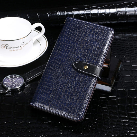 For Blackview BV5500 idewei Crocodile Texture Horizontal Flip Leather Case with Holder & Card Slots & Wallet(Dark Blue) - More Brand by idewei | Online Shopping UK | buy2fix