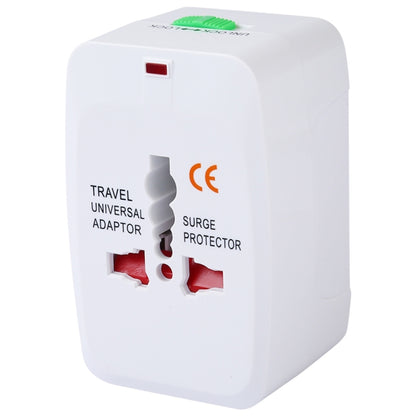 110-250V Multi-function Travel Universal Converter with Dual USB Interfaces, EU / UK / US / AU Plug(White) - USB Charger by buy2fix | Online Shopping UK | buy2fix