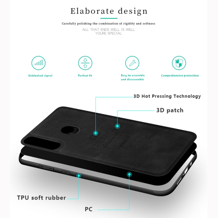 PINWUYO Shockproof Waterproof Full Coverage PC + TPU + Skin Protective Case for Huawei P30 Lite (Black) - Huawei Cases by PINWUYO | Online Shopping UK | buy2fix