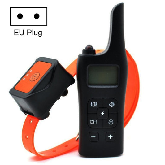 885-2 Rechargeable Training Dogs Stop Barkin Remote Control with 2 Collar Receivers, Support Electric Shock & Vibration & Light & Sound Mode, EU Plug - Training Aids by buy2fix | Online Shopping UK | buy2fix