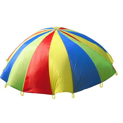 3.6m Children Outdoor Game Exercise Sport Toys Rainbow Umbrella Parachute Play Fun Toy with 8 Handle Straps for Families / Kindergartens / Amusement Parks - Toy Sports by buy2fix | Online Shopping UK | buy2fix