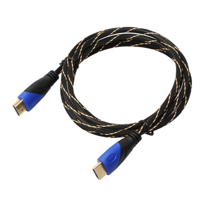 1.8m HDMI 1.4 Version 1080P Woven Net Line Blue Black Head HDMI Male to HDMI Male Audio Video Connector Adapter Cable - Cable by buy2fix | Online Shopping UK | buy2fix