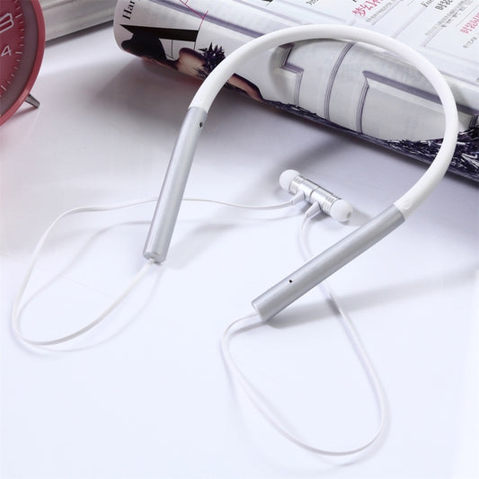 BT-790 Bluetooth 4.2 Hanging Neck Design Bluetooth Headset, Support Music Play & Switching & Volume Control & Answer(Silver) - Neck-mounted Earphone by buy2fix | Online Shopping UK | buy2fix