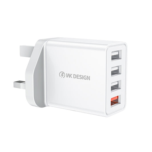 WK WP-U125 Youpin Series 18W QC3.0 4 USB Ports Fast Travel Charger, UK Plug - USB Charger by WK | Online Shopping UK | buy2fix