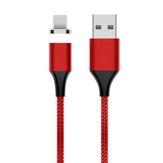 M11 3A USB to 8 Pin Nylon Braided Magnetic Data Cable, Cable Length: 1m (Red) - Charging Cable & Head by buy2fix | Online Shopping UK | buy2fix