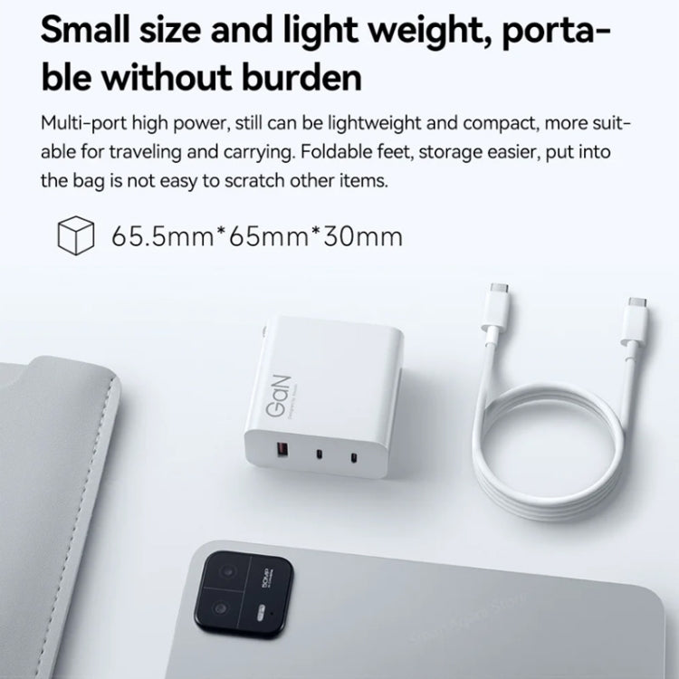 Original Xiaomi 140W 1 x USB + 2 x USB-C / Type-C Three Ports GaN Fast Charger Set, US Plug - USB Charger by Xiaomi | Online Shopping UK | buy2fix