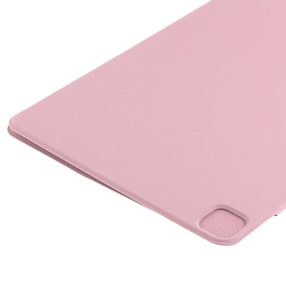 For iPad Air 13 2024 / Pro 12.9 2020 Double-sided Magnetic Flip PU Leather Tablet Case With Holder & Sleep / Wake-up Function(Light Pink) - iPad Pro 12.9 (2020) Cases by buy2fix | Online Shopping UK | buy2fix