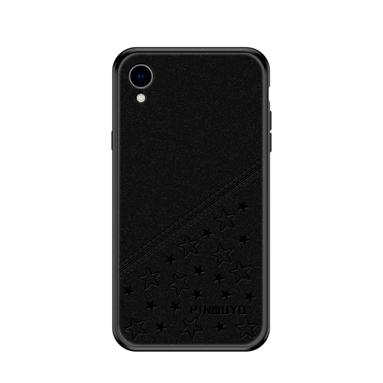 For iPhone XR PINWUYO Full Coverage Waterproof Shockproof PC+TPU+PU Case (Black) - More iPhone Cases by PINWUYO | Online Shopping UK | buy2fix