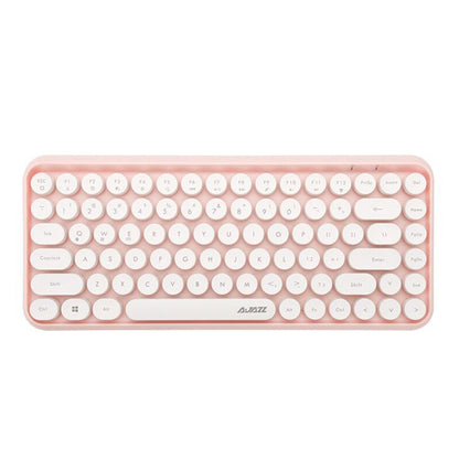 Ajazz 308I Tablet Mobile Phone Computer Household Office Wireless Keyboard(Pink) - Wireless Keyboard by buy2fix | Online Shopping UK | buy2fix
