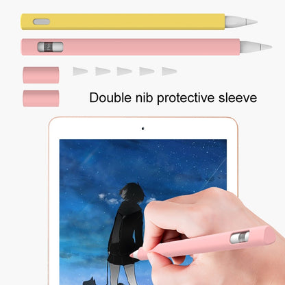 LOVE MEI For Apple Pencil 2 Triangle Shape Stylus Pen Silicone Protective Case Cover(Pink) - Pencil Accessories by LOVE MEI | Online Shopping UK | buy2fix