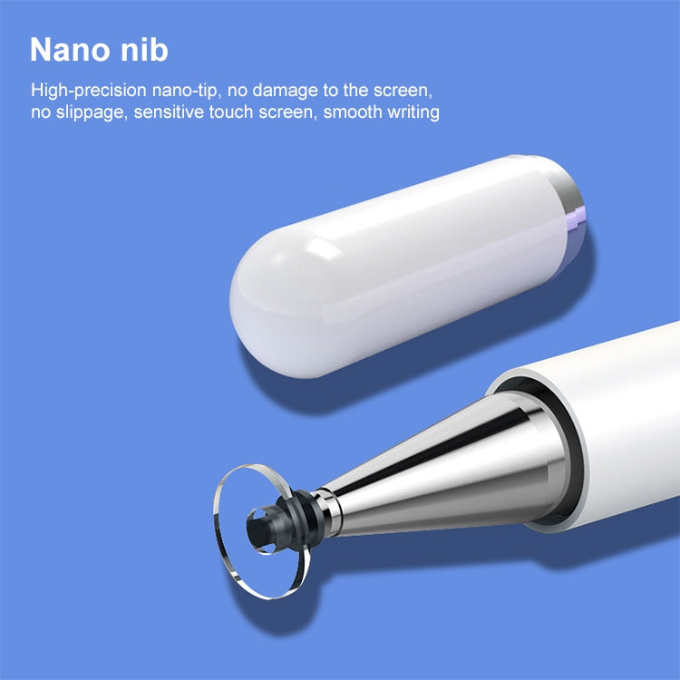 Universal Nano Disc Nib Capacitive Stylus Pen with Magnetic Cap & Spare Nib (Black) - Stylus Pen by buy2fix | Online Shopping UK | buy2fix