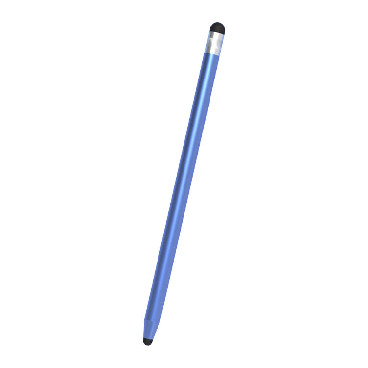 Universal Two-end Rubber Nibs Capacitive Stylus Pen with Magnetic Cap (Blue) - Stylus Pen by buy2fix | Online Shopping UK | buy2fix