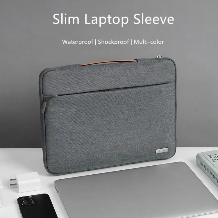 For 16 inch Laptop Zipper Waterproof  Handheld Sleeve Bag (Grey) - 13.3 inch by buy2fix | Online Shopping UK | buy2fix