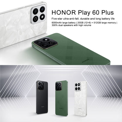 Honor Play 60 Plus 5G, 12GB+256GB, 6.77 inch MagicOS 8.0 Qualcomm Snapdragon 4 Gen2 Octa Core up to 2.2GHz, Network: 5G, OTG, Not Support Google Play (White) - Honor by Huawei | Online Shopping UK | buy2fix