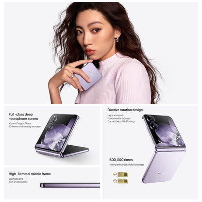 Xiaomi MIX Flip, 12GB+256GB, 6.86 inch + 4.01 inch Xiaomi HyperOS Snapdragon 8 Gen 3 Octa Core 4nm up to 3.3GHz, NFC, Network: 5G (Phantom Purple) - Xiaomi MI by Xiaomi | Online Shopping UK | buy2fix