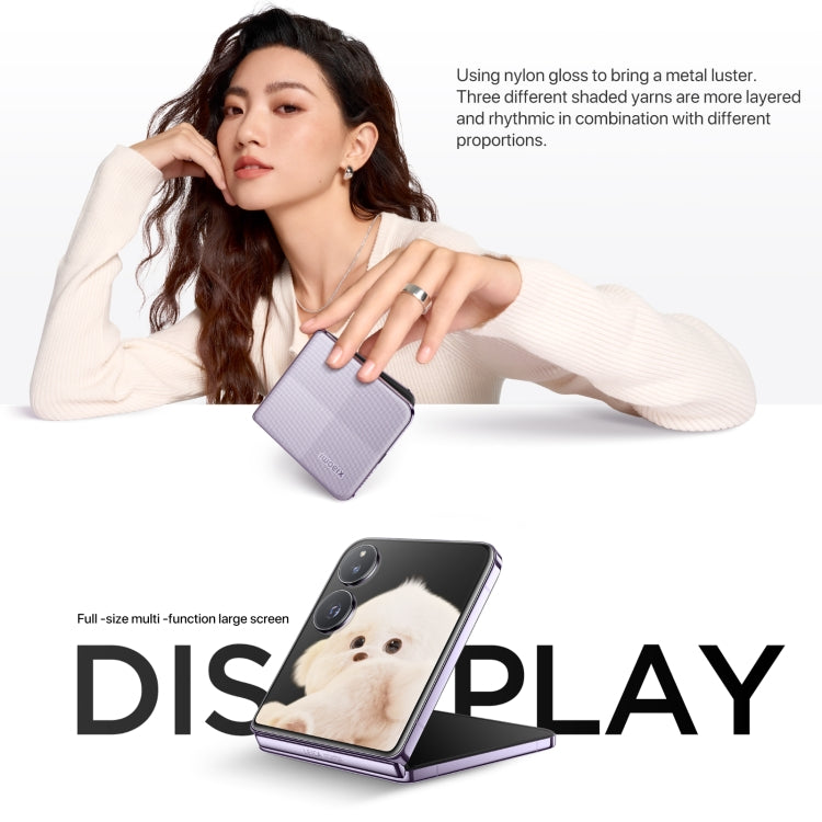 Xiaomi MIX Flip, 12GB+512GB, 6.86 inch + 4.01 inch Xiaomi HyperOS Snapdragon 8 Gen 3 Octa Core 4nm up to 3.3GHz, NFC, Network: 5G (Phantom Purple) - Xiaomi MI by buy2fix | Online Shopping UK | buy2fix