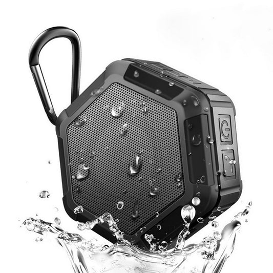 BT508 Portable Life Waterproof Bluetooth Stereo Speaker with Built-in MIC & Hook, Support Hands-free Calls & TF Card & FM, Bluetooth Distance: 10m(Black) - Waterproof Speaker by buy2fix | Online Shopping UK | buy2fix