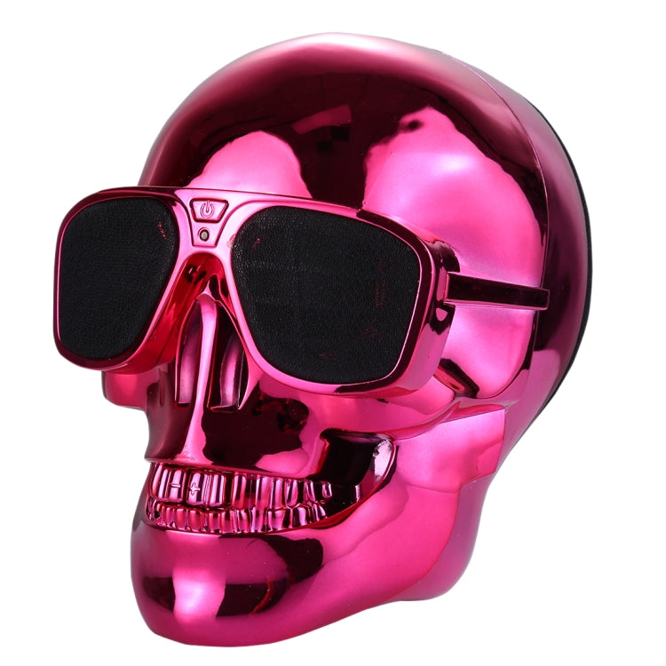 Sunglasses Skull Bluetooth Stereo Speaker, for iPhone, Samsung, HTC, Sony and other Smartphones (Red) - Desktop Speaker by buy2fix | Online Shopping UK | buy2fix