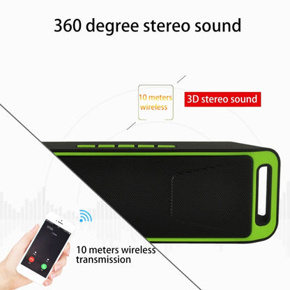 SC208 Multifunctional Card Music Playback Bluetooth Speaker, Support Handfree Call & TF Card & U-disk & AUX Audio & FM Function(Blue) - Desktop Speaker by buy2fix | Online Shopping UK | buy2fix