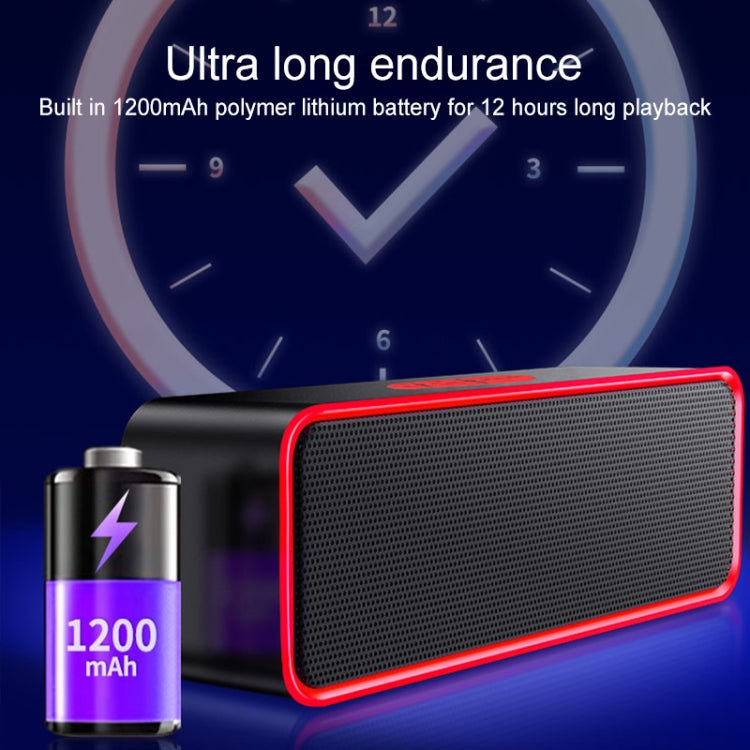 SC211 Multifunctional Card Music Playback Bluetooth Speaker, Support Handfree Call & TF Card & U-disk & AUX Audio & FM Function(Red) - Desktop Speaker by buy2fix | Online Shopping UK | buy2fix