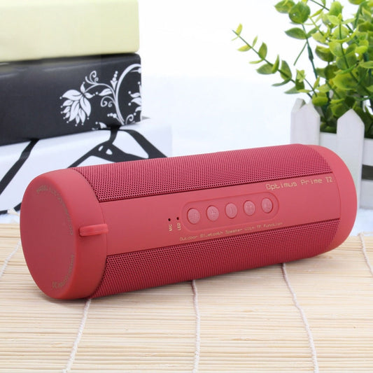 T2 3ATM Waterproof Portable Bluetooth Stereo Speaker, with Built-in MIC & LED & Hanging Hook, Support Hands-free Calls & TF Card, Bluetooth Distance: 10m (Red) - Waterproof Speaker by buy2fix | Online Shopping UK | buy2fix