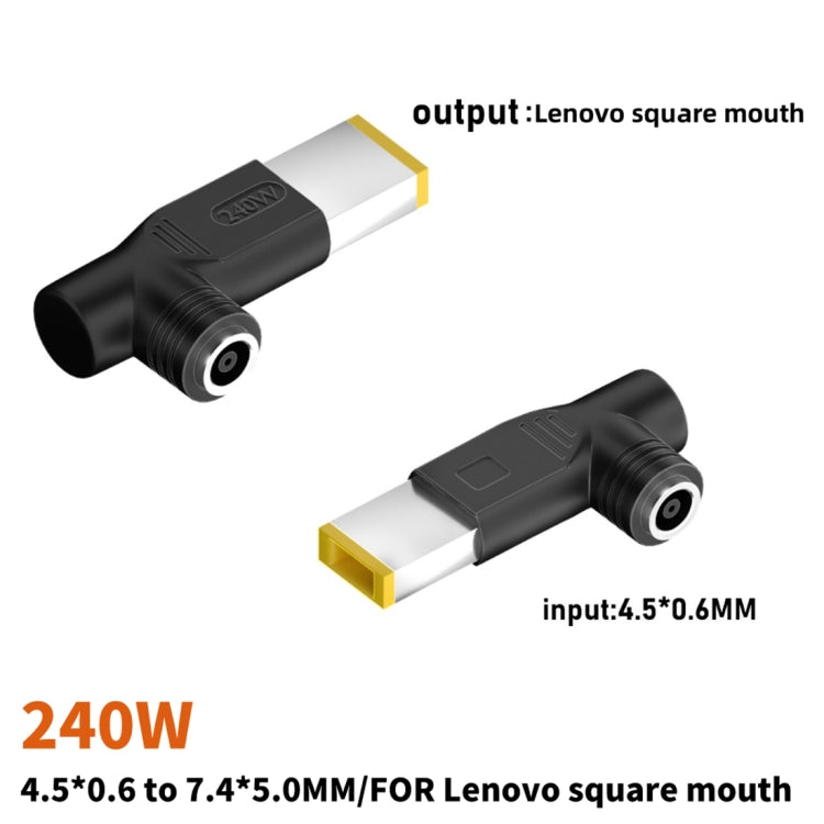 240W DC 4506 Female to Big Square Elbow Connector Power Adapter for Lenovo - For Lenovo by buy2fix | Online Shopping UK | buy2fix