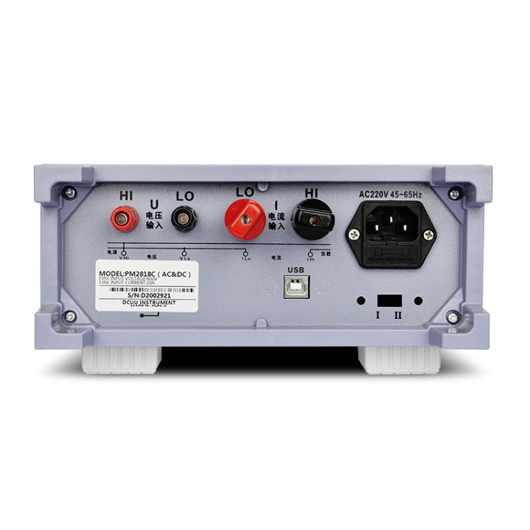 DCUU PM2818C AC 40A Intelligent Electrical Parameters Measuring Instrument (US Plug) - Current & Voltage Tester by buy2fix | Online Shopping UK | buy2fix