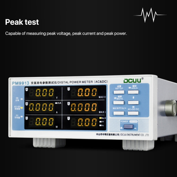 DCUU PM9913 Intelligent Electrical Parameters Measuring Instrument(US Plug) - Current & Voltage Tester by buy2fix | Online Shopping UK | buy2fix