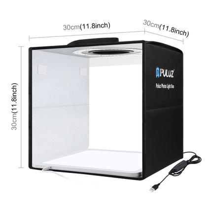 PULUZ 30cm Folding Ring Light Photo Lighting Studio Shooting Tent Box with Shadowless Light Panel -  by PULUZ | Online Shopping UK | buy2fix