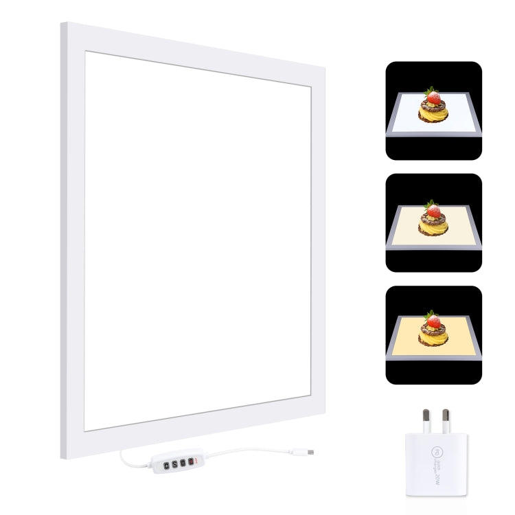 PULUZ 1000LM LED Acrylic No Polar Dimming Shadowless Light Pad with Switch for 40cm Photo Studio Box(AU Plug) -  by PULUZ | Online Shopping UK | buy2fix